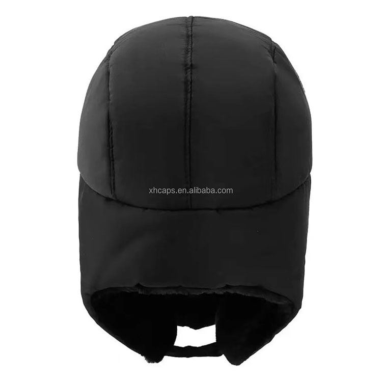 Winter Foldable Warm Hats High Quality Hat With Fur Lining and Earflaps Ear protection